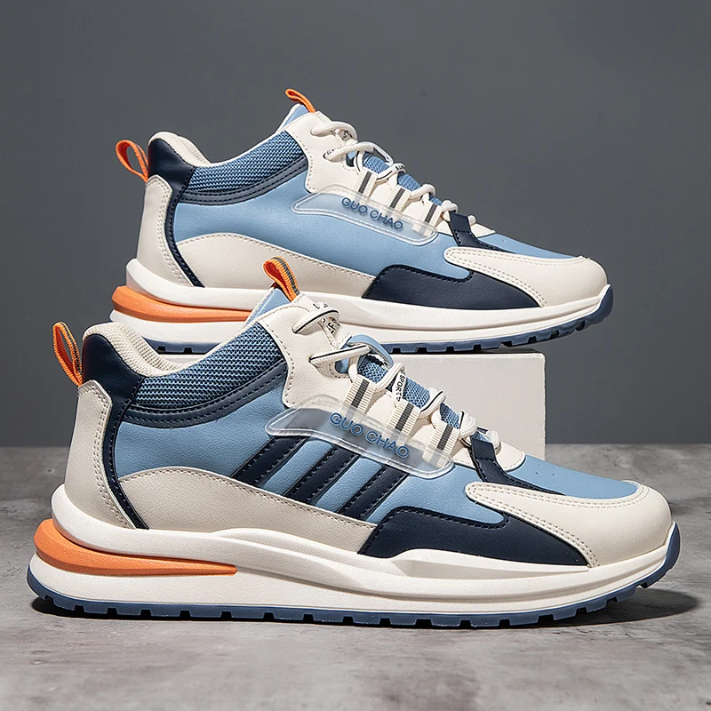 

Comfort Durable Outdoor Running Shoes Tennis Shoes New Men Casual Board Shoes Breath Fashion Mesh Lacing and Anti Slip Sneakers
