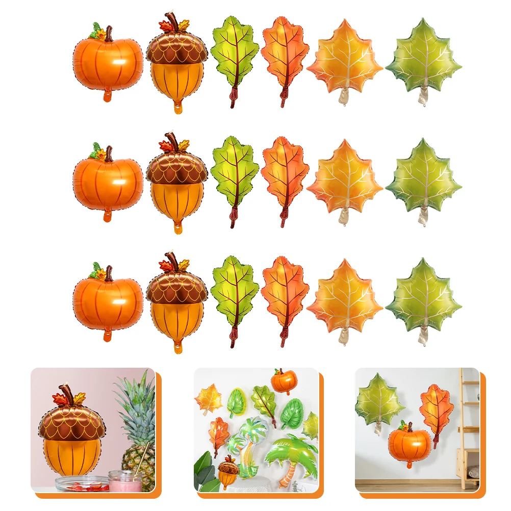 

Fall Theme Balloon Baby Decorations Foil Balloons Fairy Arch Orange Pumpkin Autumn