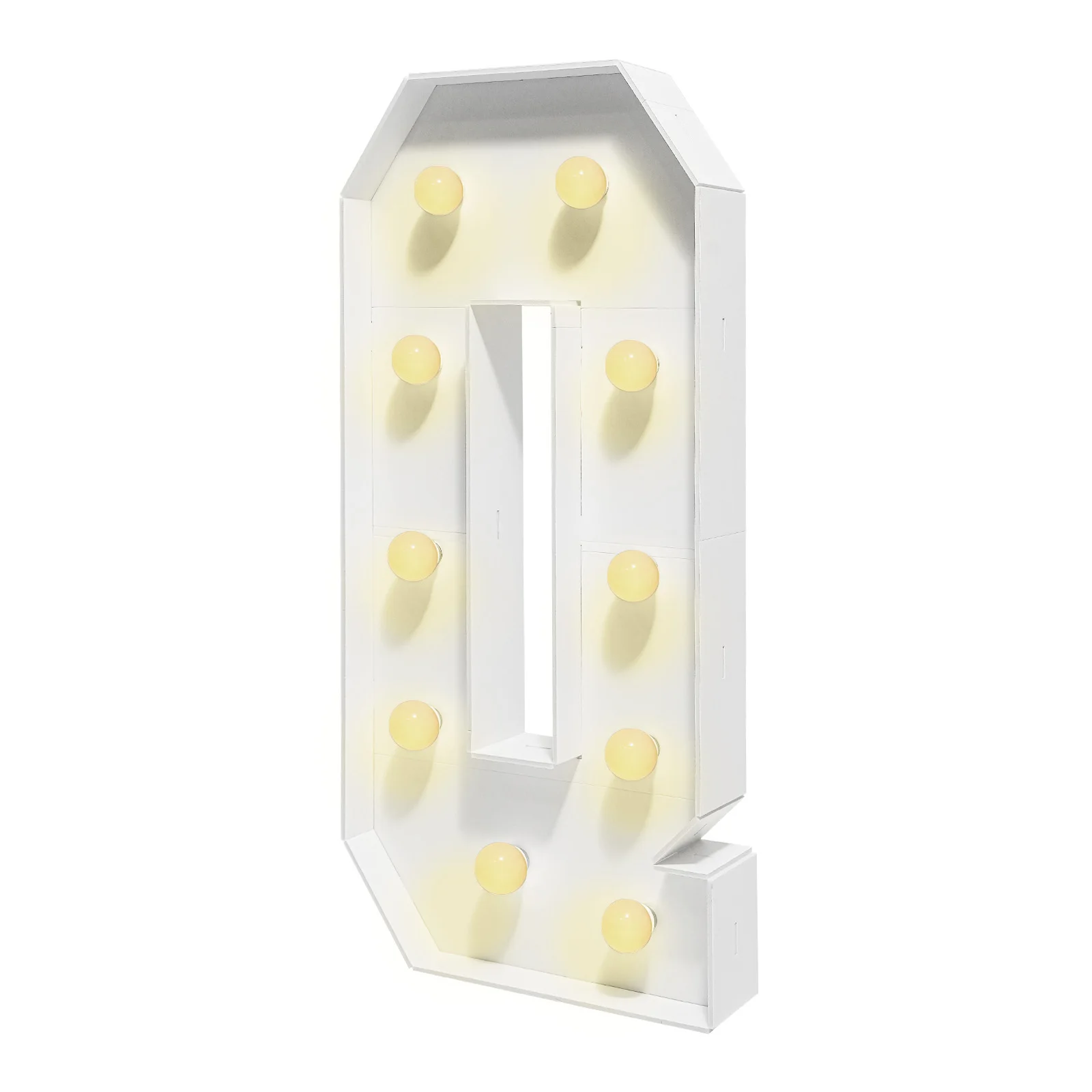 Große 36-Zoll Leuchtbuchstaben mit Warmem LED-Licht, Freistehende KT-Board-Schilder für Hochzeiten, Partys, Heimdekoration, Batteriebetrieben (Y/Q) – Detail 15