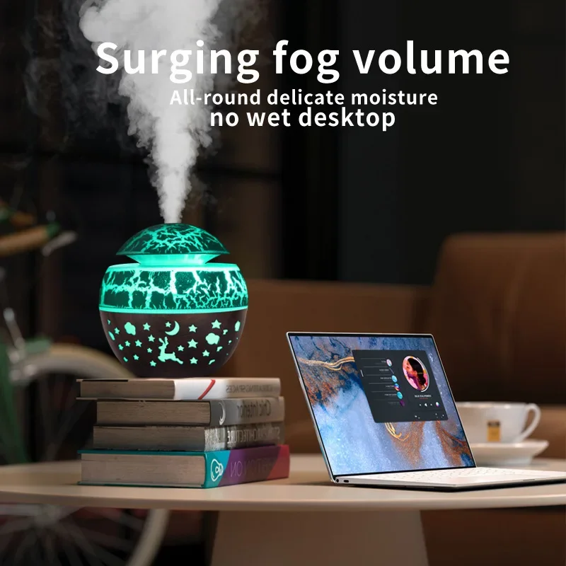 2025 المنزل الفطر رئيس غرفة نوم لتنقية الهواء USB سطح المكتب البخاخات الخشب الملمس شخصية الروائح آلة المرطب