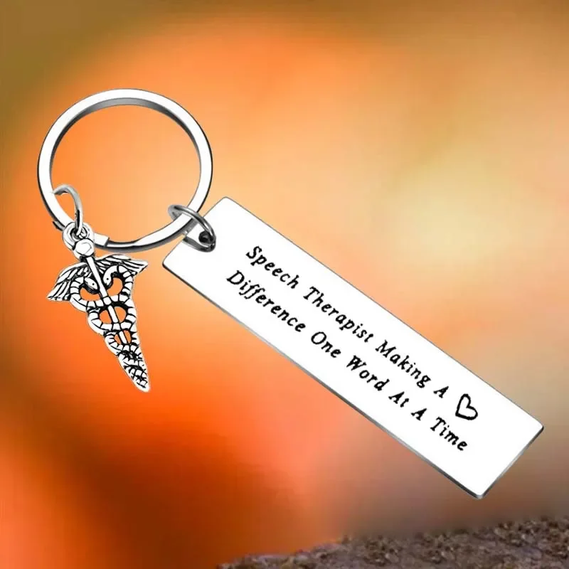 

Hot Speech Therapy Gifts Key Chain Ring Speech Pathologist keychains Speech Therapy Appreciation Gift Speeches Pathology Gift