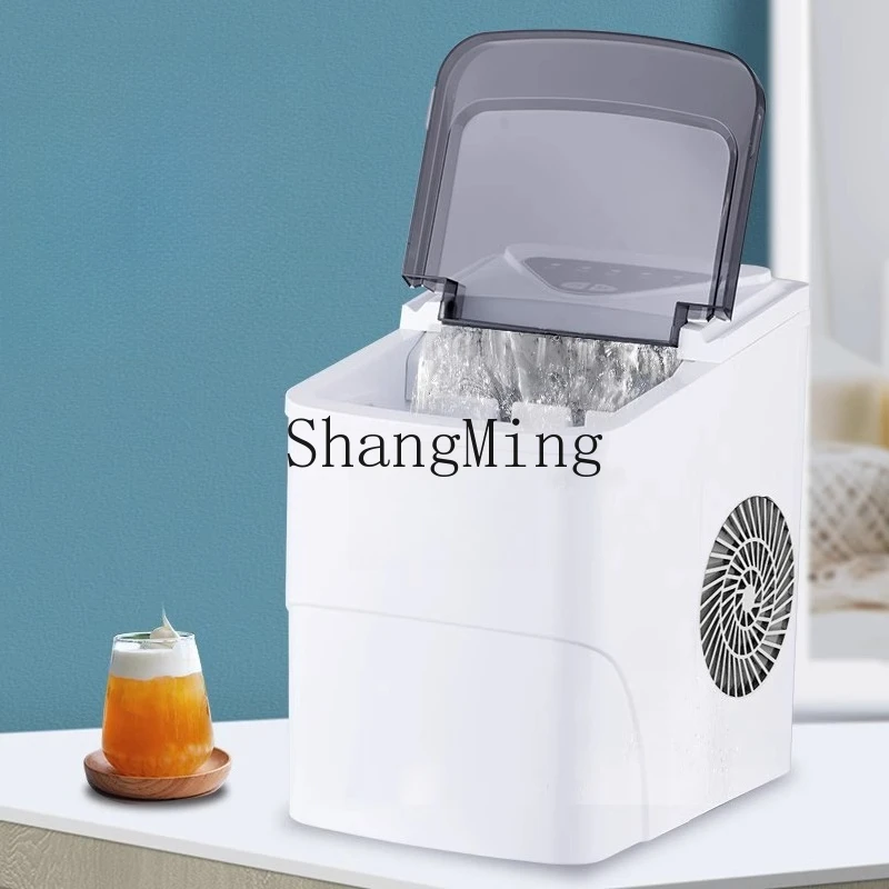 ZYY piccola mini macchina commerciale per cubetti di ghiaccio rotonda da 15 kg per negozio di tè al latte