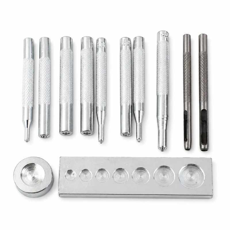 

Snap Button Setter Tool Kit Manual Press Stud Fastener Bag Buttons Buckle Installation Leather Craft Sewing Repair Supplies