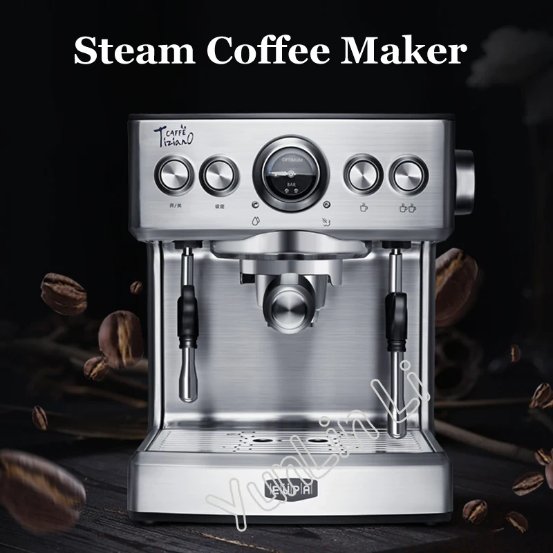 

Espresso Coffee Maker 2.1L Commercial Steam Coffee Making Machine Semi-automatic Coffee Machine