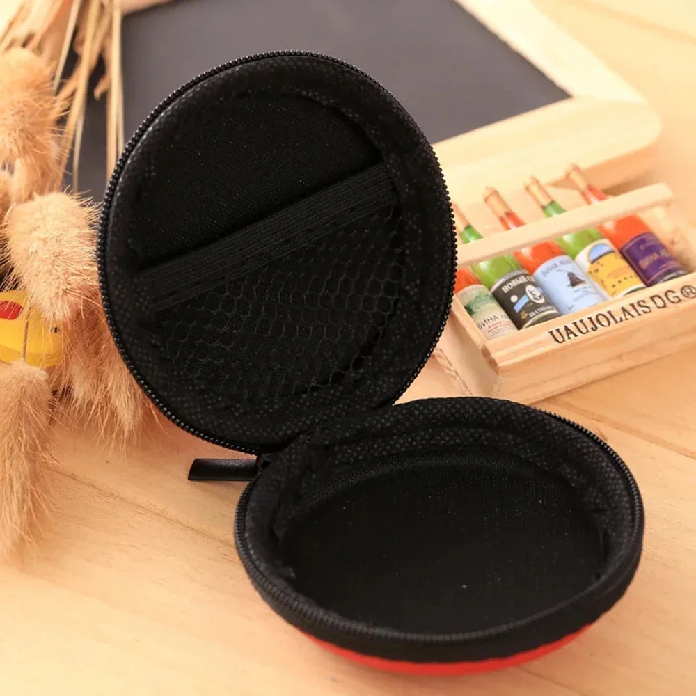 1pc Round Sundries Travel Storage Bag Charging Case for Earphone Package Zipper Bag Portable Travel Cable Organizer Electronics