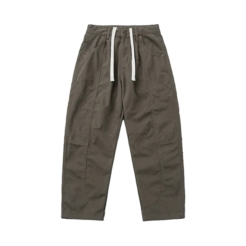 

Thiened Fce Lined Cosite Winter Straight Leg Casual Pants Warm Commuter Sle Men's Long Trousers Daily Wear