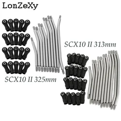 10PCS Metal RC Links Upper + Lower Linkage Chassis Link Set With Plastic Rod End For 1/10 AXIAL SCX10 II 90046 RC Crawler Car
