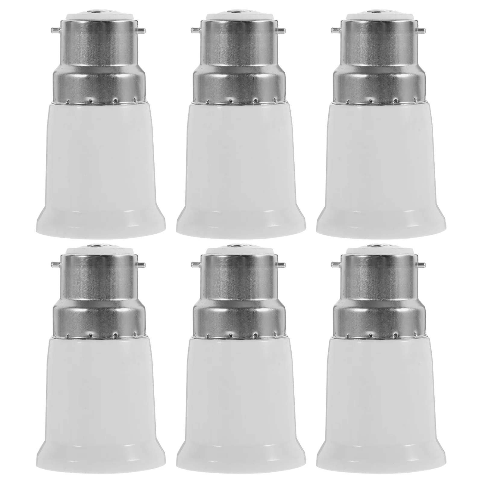 6Pcs Lamp Socket Adapter B22 to E27 Socket Converter Light Bulb Adapter Lamp Base Adapter Light Socket Adapter