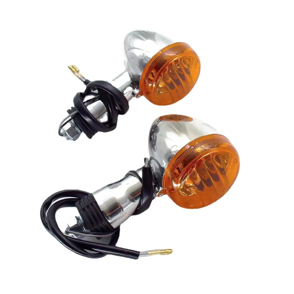 Front Rear Chrome Turn Signal Amber Light Fit For SUZUKI Boulevard M109R VRZ1800 2006-2013