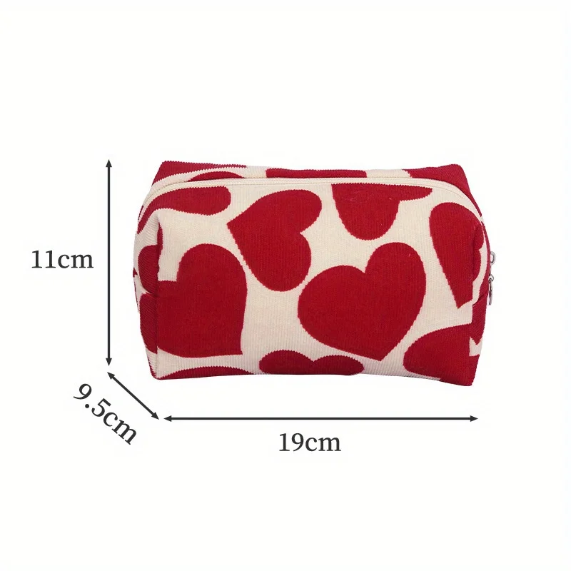 Tas Rias Genggam Love, Penting untuk Perjalanan Wanita, Tas Penyimpanan Perawatan Kulit, Tas Penyimpanan Kosmetik.