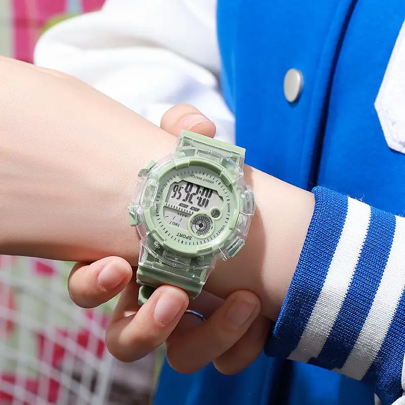 Men and Women the Same Multi-Functional Electronic Watch College Wind Junior High School Students Trend Sports Watch