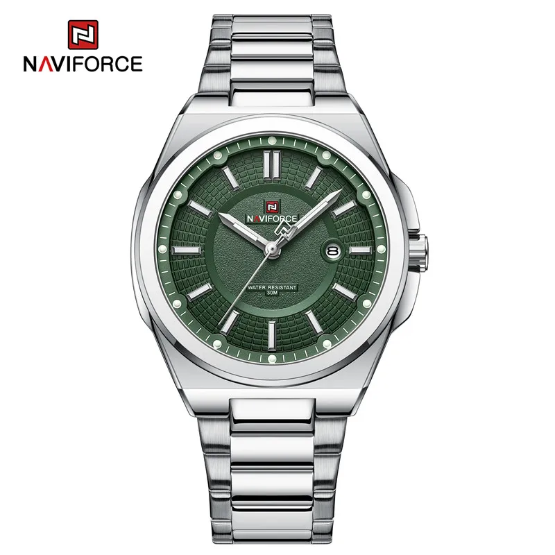 Top Marke NAVIFORCE Männer Quarzuhr Edelstahl Band Casual Sport Männliche Armbanduhr Leucht Heißer Verkauf Relogio Masculino