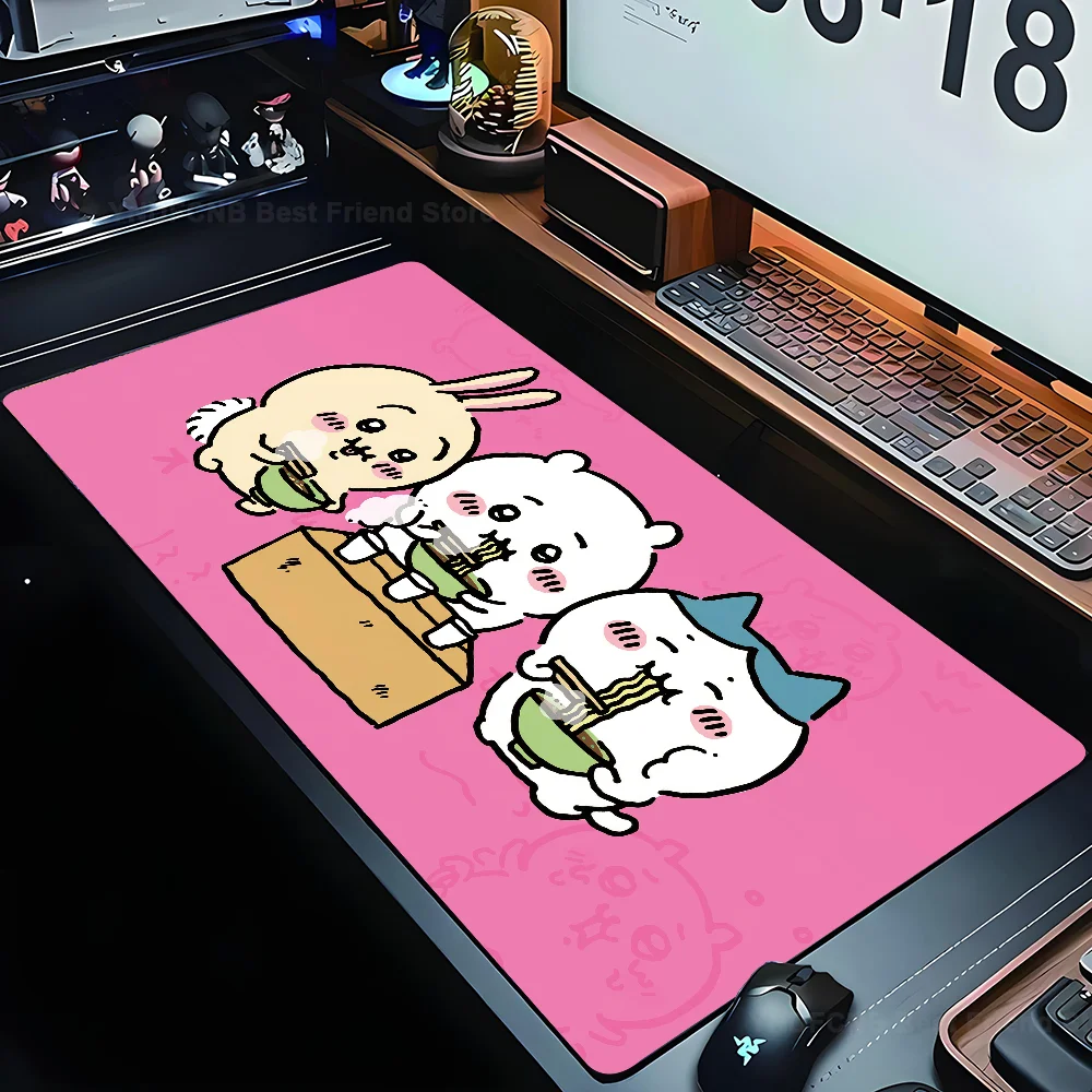 Cute-C-Chiikawa-Kawaii Mousepad Mouse Mat Desk Mat With Pad Gaming Accessories Prime Gaming XXL Keyboard Pad Padding Mat