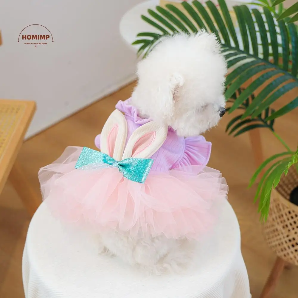

Fashion Lace Dog Summer Dress Comfortable Mesh Cat Dress Breathable Dog Princess Dress For Small Medium Dog