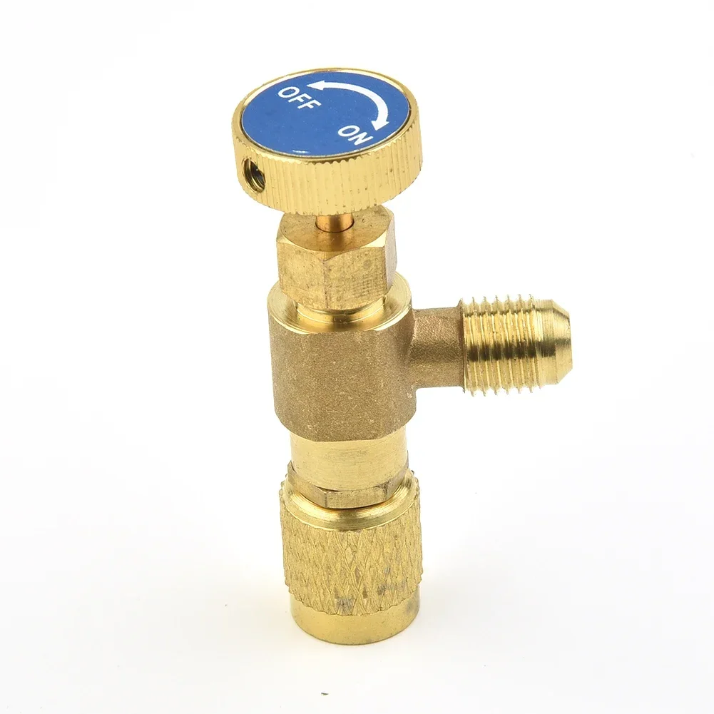 2pcs Aircon Refrigeration Charging Adapter Replacement For R22/R410A 1/4 Valve