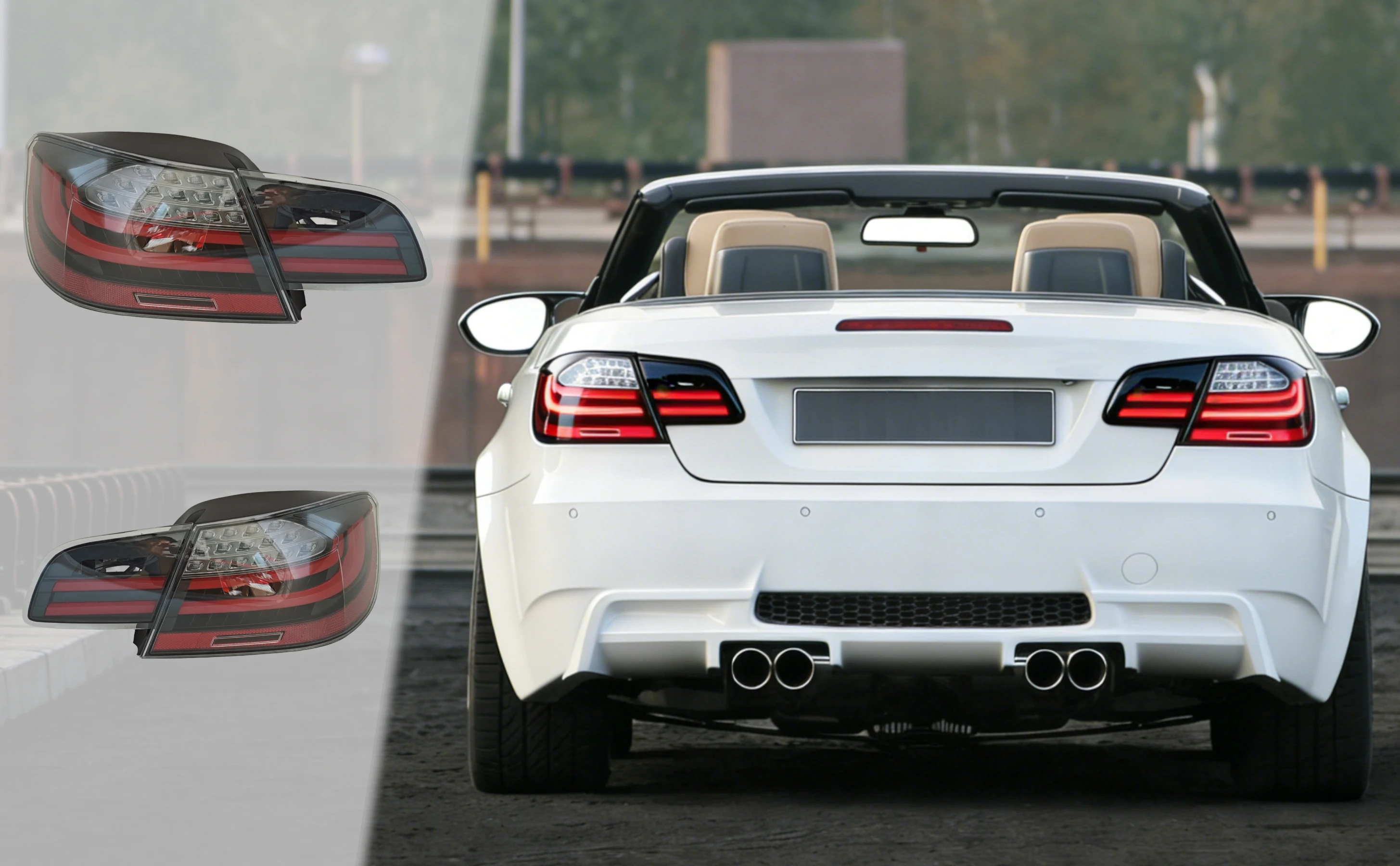For BMW E93 Convertible 2007-2013 LED Upgraded Tail Lights Plug Play Turning Signal Brake Fog Tail Lamp Led Rear Light Assembly
