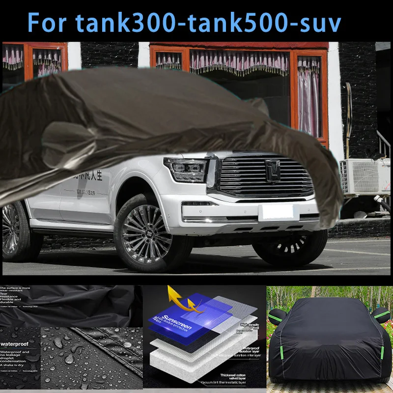 

For tank300-tank 500-suv Outdoor Protection Full Car Covers Snow Cover Sunshade Waterproof Dustproof Exterior Car accessories