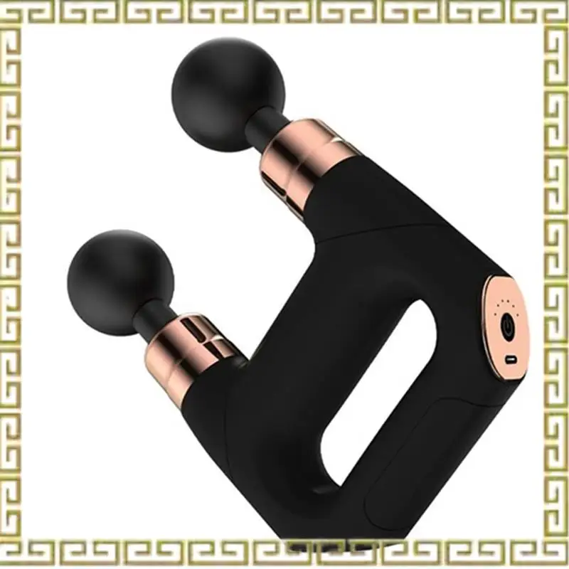 

Double Heads Massage Deep Tissue Electric Massager Neck Body Muscle Percussion Fitness Relaxation Easy Install (Button)