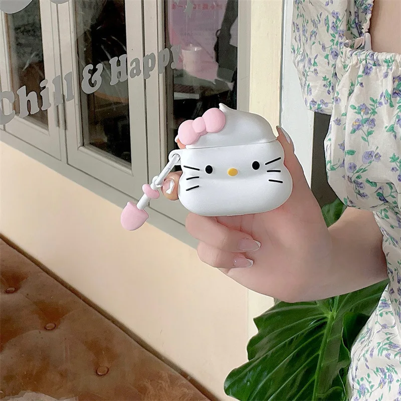 Do etui Airpods Pro, Funny Poop Hello Kitty słuchawki Bluetooth Anime pokrywa do etui Airpods Pro 2 dla dzieci/chłopców/dziewcząt