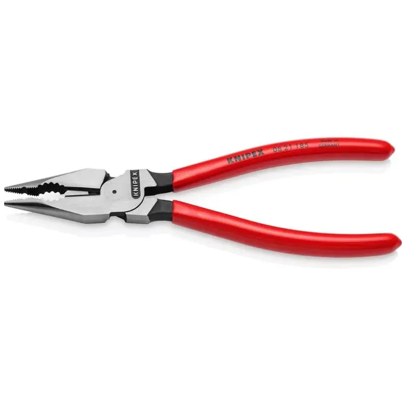 KNIPEX  Needle-Nose Combination Pliers 7.2 Inch High Leverage Joint  Stable Tips Hand Tools  multitool  08 21 185