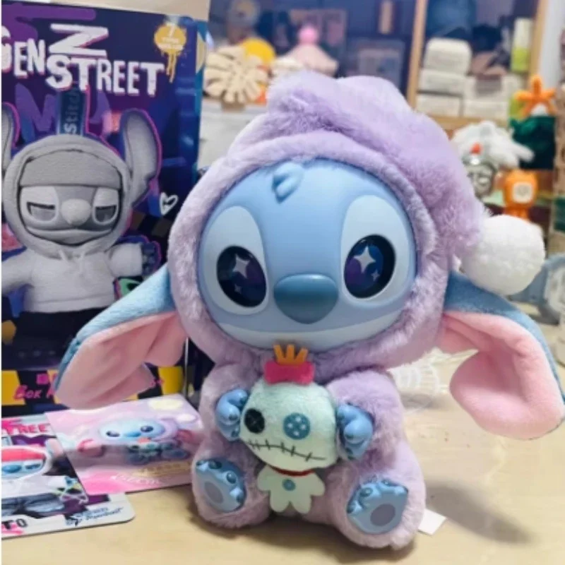 Disney Stitch Eat someting Before Sleep Vinyl Blind Box Cute Plush Pendant Dolls Desktop Ornament Mystery Toys Collectors Gifts