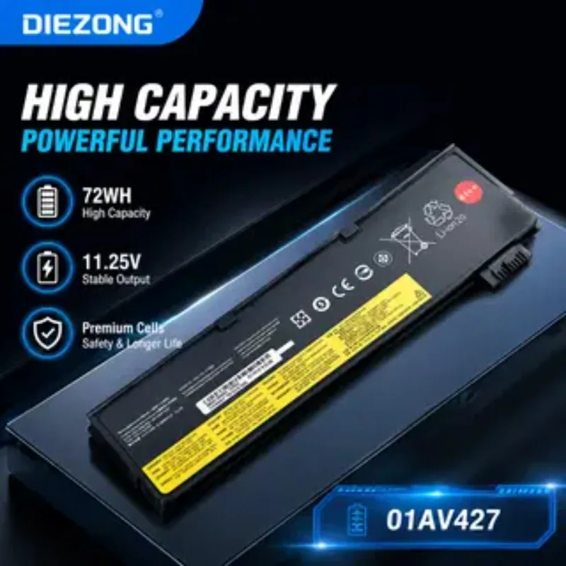 

IN STOCK New 01AV427 72Wh Laptop Battery For Lenovo ThinkPad T470 T480 T570 T580 P51S P52S 01AV428 01AV492 01AV423 SB10K