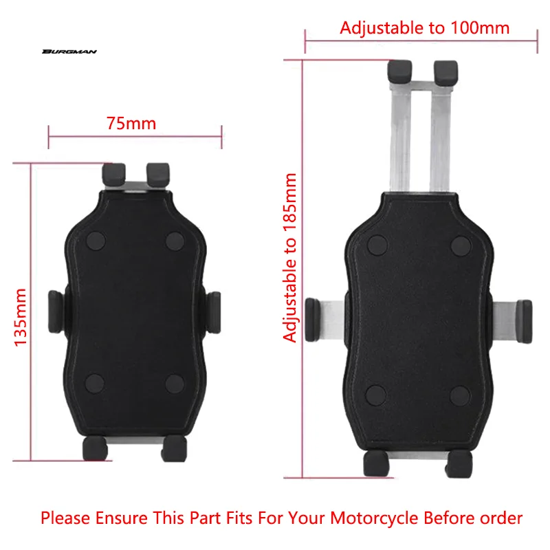 For SUZUKI Burgman 400 650 125 AN400 AN650 AN SKYWAVE 400 Motorcycle CNC Handlebar Mobile Phone Holder GPS bracket