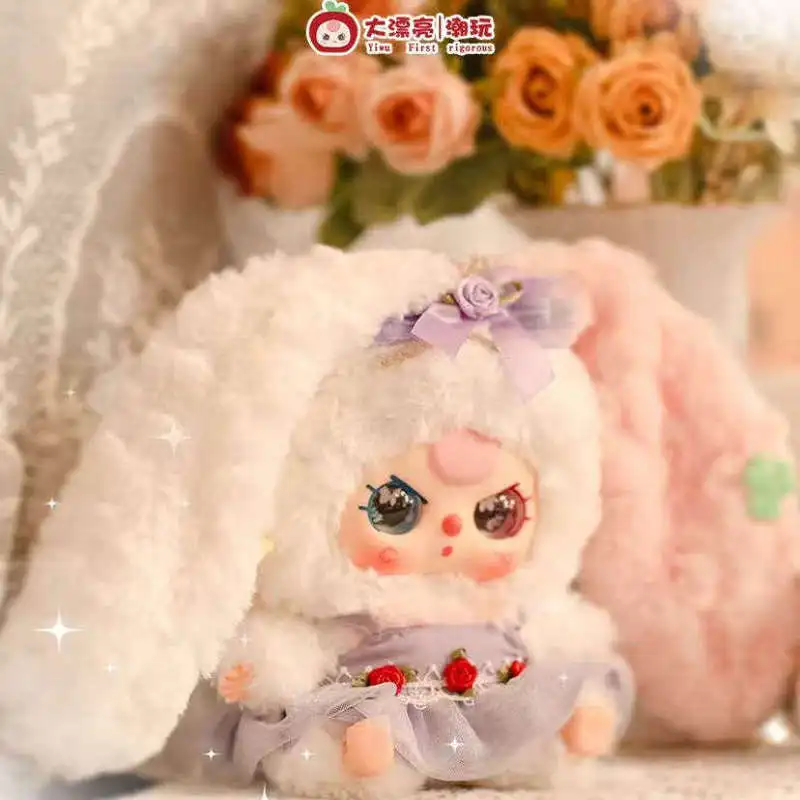 

New Genuine Baby Three Lily Rabbit Town V4 Series Blind Box Kawaii Plush Doll Bag Pendant Ornament Trendy Toy Surprise Girl Gift