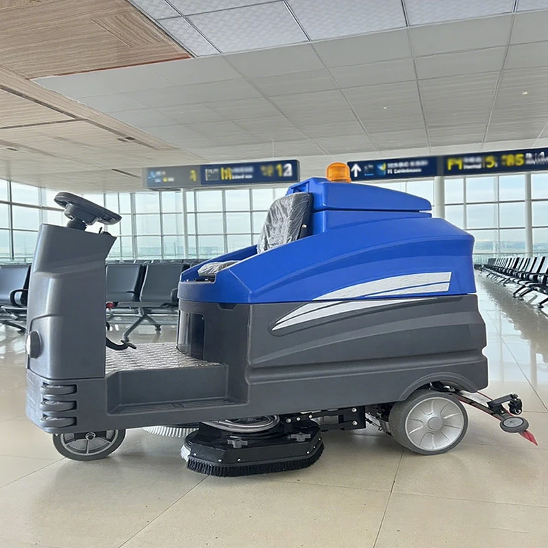 Lavapavimenti con motore ad alta potenza, macchina per la pulizia dei pavimenti economica, funzionamento automatico, macchina lavapavimenti elettrica