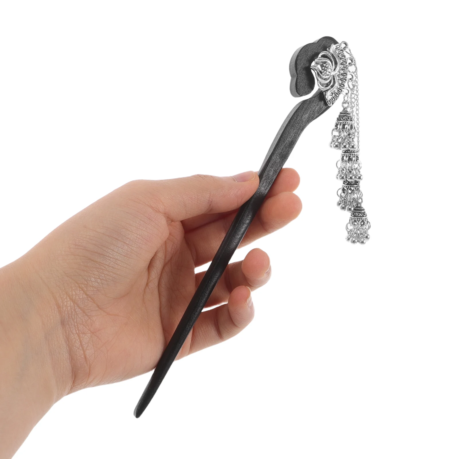 

Elegant Retro Chinese Hairpin Tassel Vintage Stick Traditional Bun Holders Long Bell Tassel Headpiece Women Girls Stylish