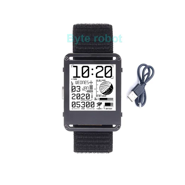 ESP32 Open Source Watchy V2.0 Prezentowy Smartwatch z Wyświetlaczem E-ink do Arduino, Zestaw DIY Robota, Połączenie Bluetooth i WiFi, Zestaw Robota