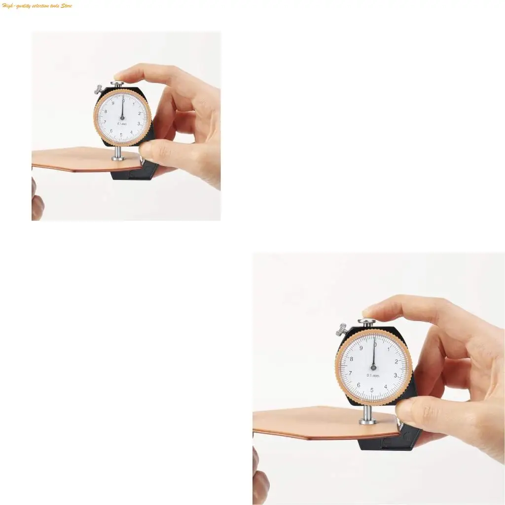203F Flat for Head Thickness Gauge 0-10mm Tester Measuring Tool for Paper Leathe