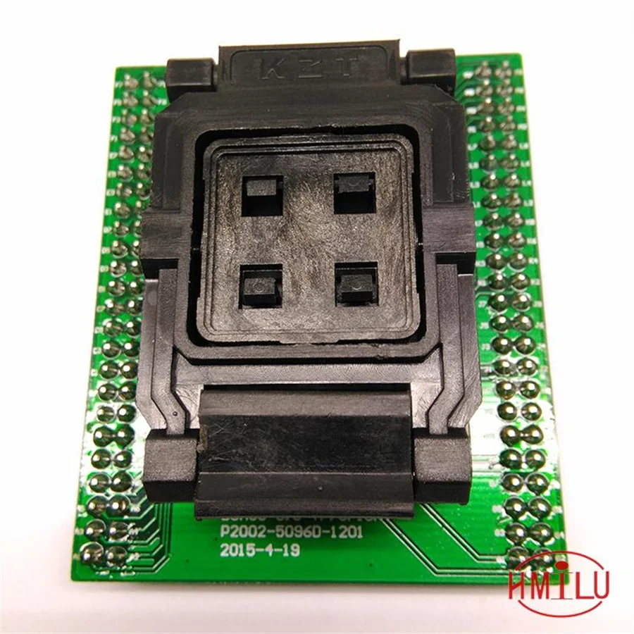 

BGA96 Clamshell socket pitch 0.8mm IC size 11.6*7.95mm BGA96(11.6*7.95)-0.8 BGA96 VFBGA96 programmer socket