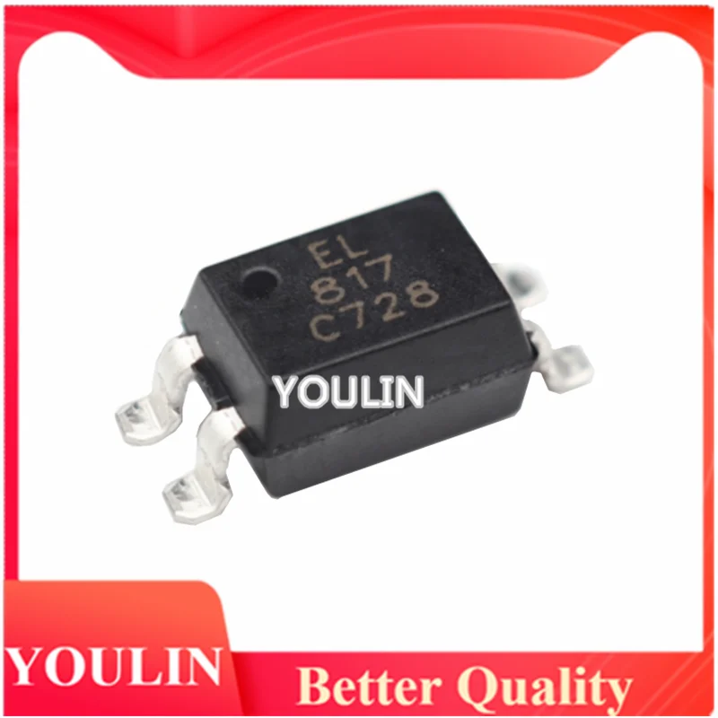 100pcs SMT EL817C EL817B Optocoupler B C-level Optocoupler Isolator SOP-4 replaces PC817