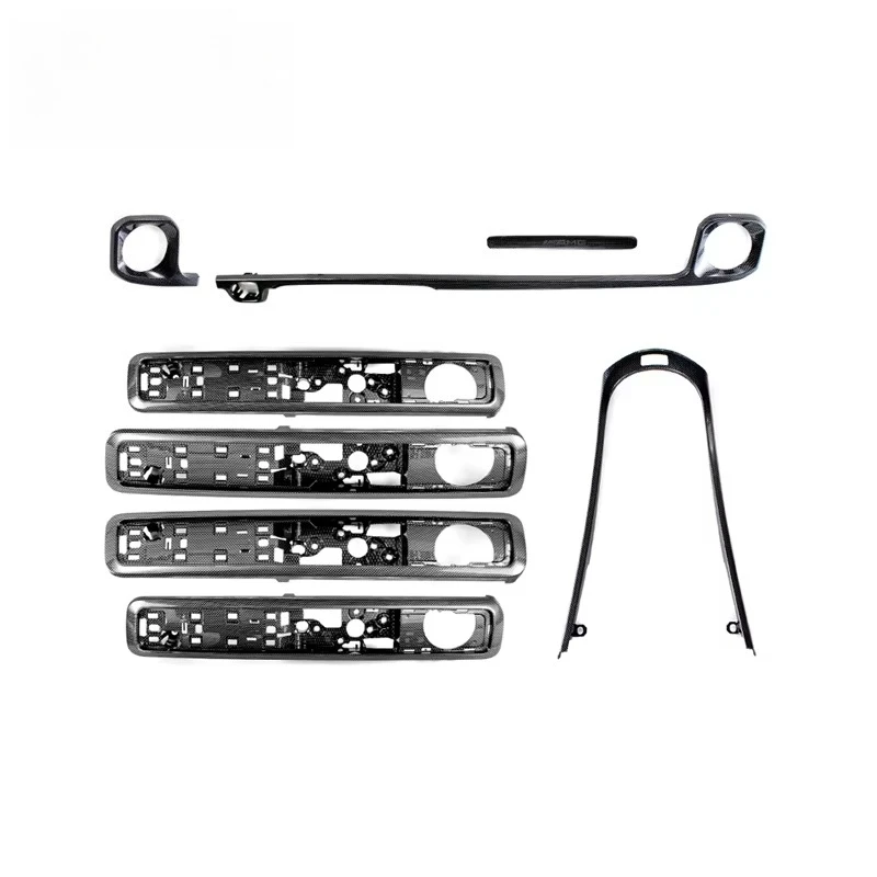 

2020Year G63 Air Vent Covers With LED Car Inside Trims W464 Door Penal G63 G550 G500 W463A Central Control Plate Covers