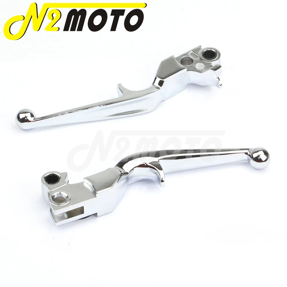 Black / Chrome Motorcycle Brake Clutch Lever For Harley Sportster XL 883 1200 Touring Dyna Softail Handle Cable Shifter Levers