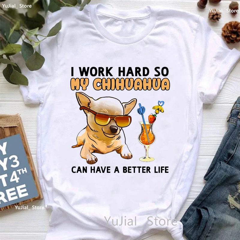 T Shirt For Women Dachshund/Beaglepug/Chihuahua/Guinea Pig/Frenchie/Boxer/Husky/Boston Terrier Dog Tshirt Girls Harajuku Shirt