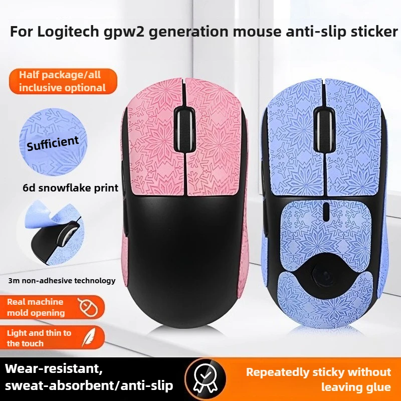 

Full-wrap sweatproof anti-slip mouse sticker ，For Logitech G Pro X Superlight 2 / 3
