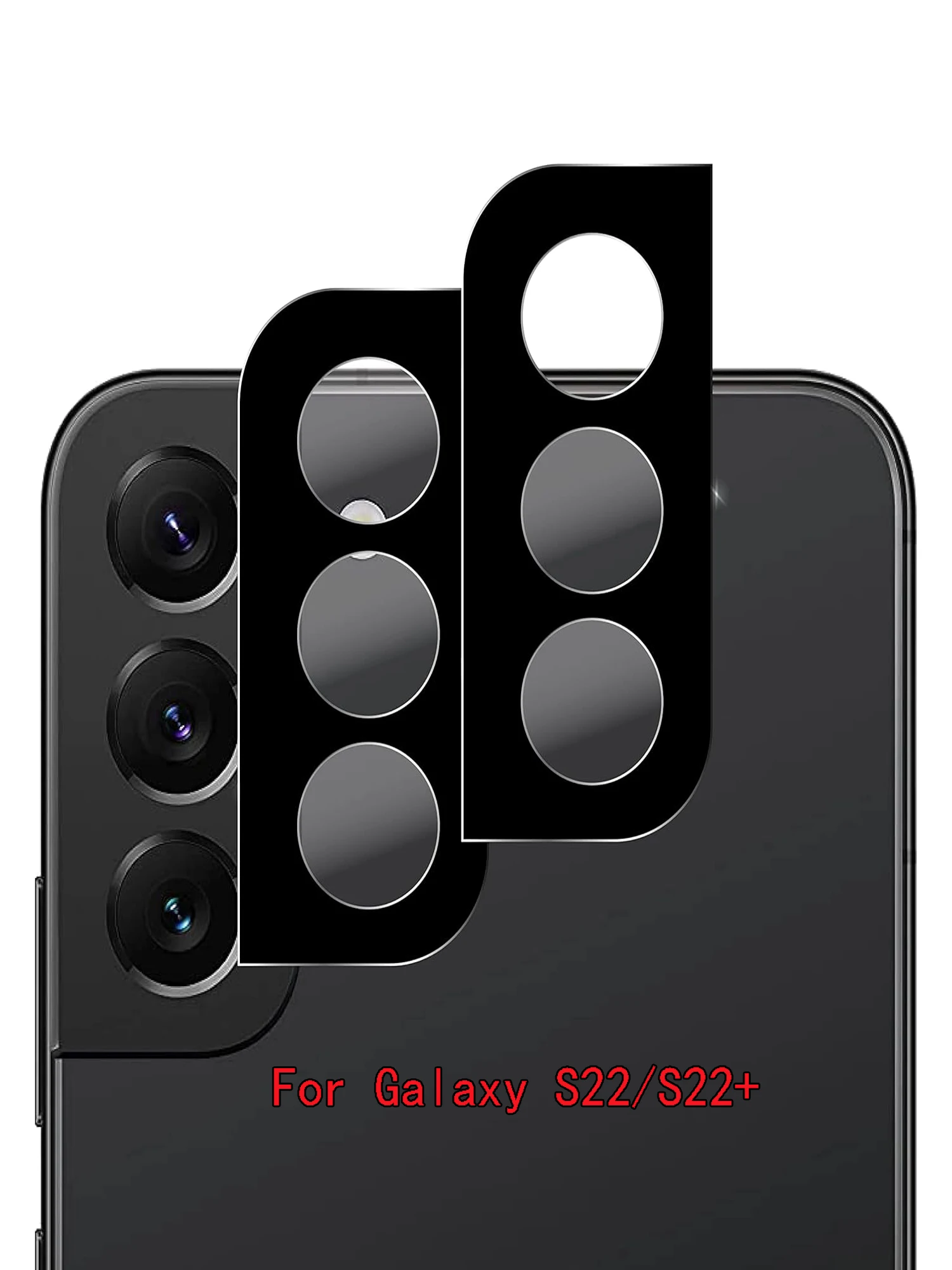 2/4 قطعة HD عدسة حامي فيلم لسامسونج غالاكسي S22 5G /S22 + 5G 9H المضادة للخدش متوافق مع عدسة الكاميرا حماية #2