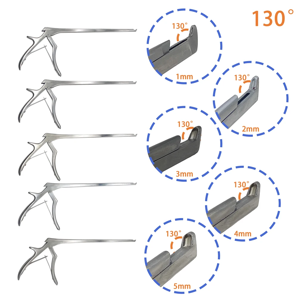 QSWTITAN Kerrison Rongeur Forceps 1mm-5mm Instrument Pet Stainless Steel Autoclavable