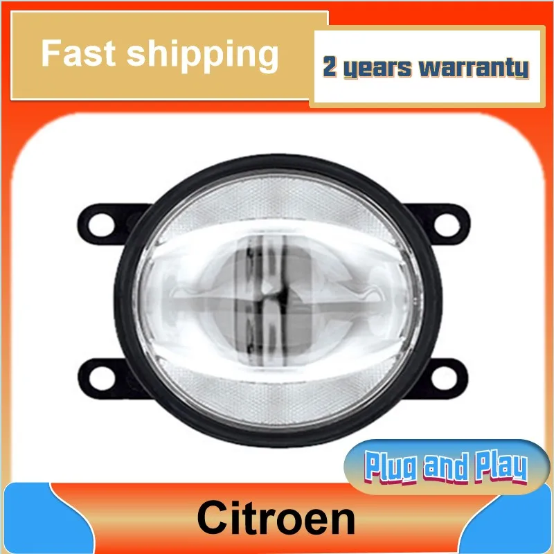 Car Styling for Citroen C4 Fog Light C2 C3-XR C5 DS3 DS4 DS5 C-Triomphe C-Quatre Fog Lamp Auto DRL