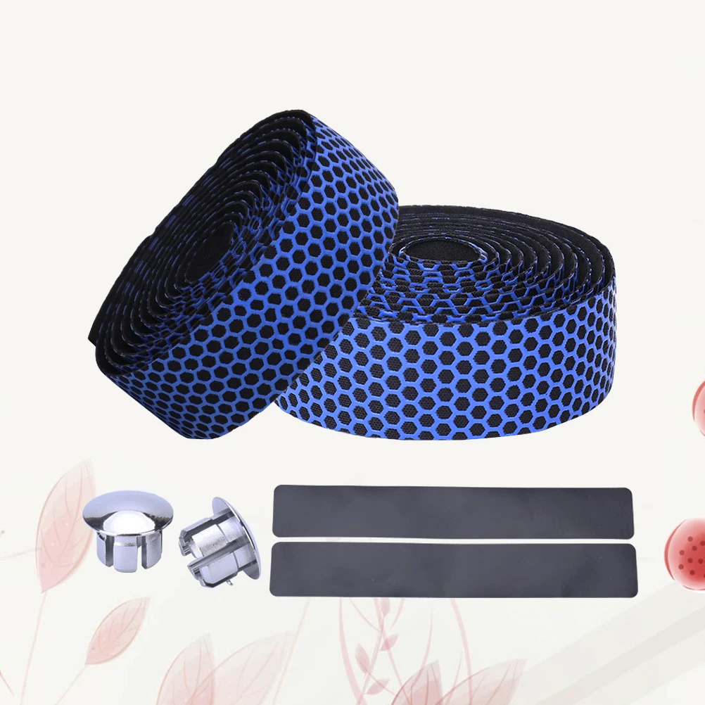

1 Set Anti-Slip Shockproof Bike Handlebar Tape Wear-Resistant Silicone Wraps Easy-Install Handlebar Strips For Mountain Road