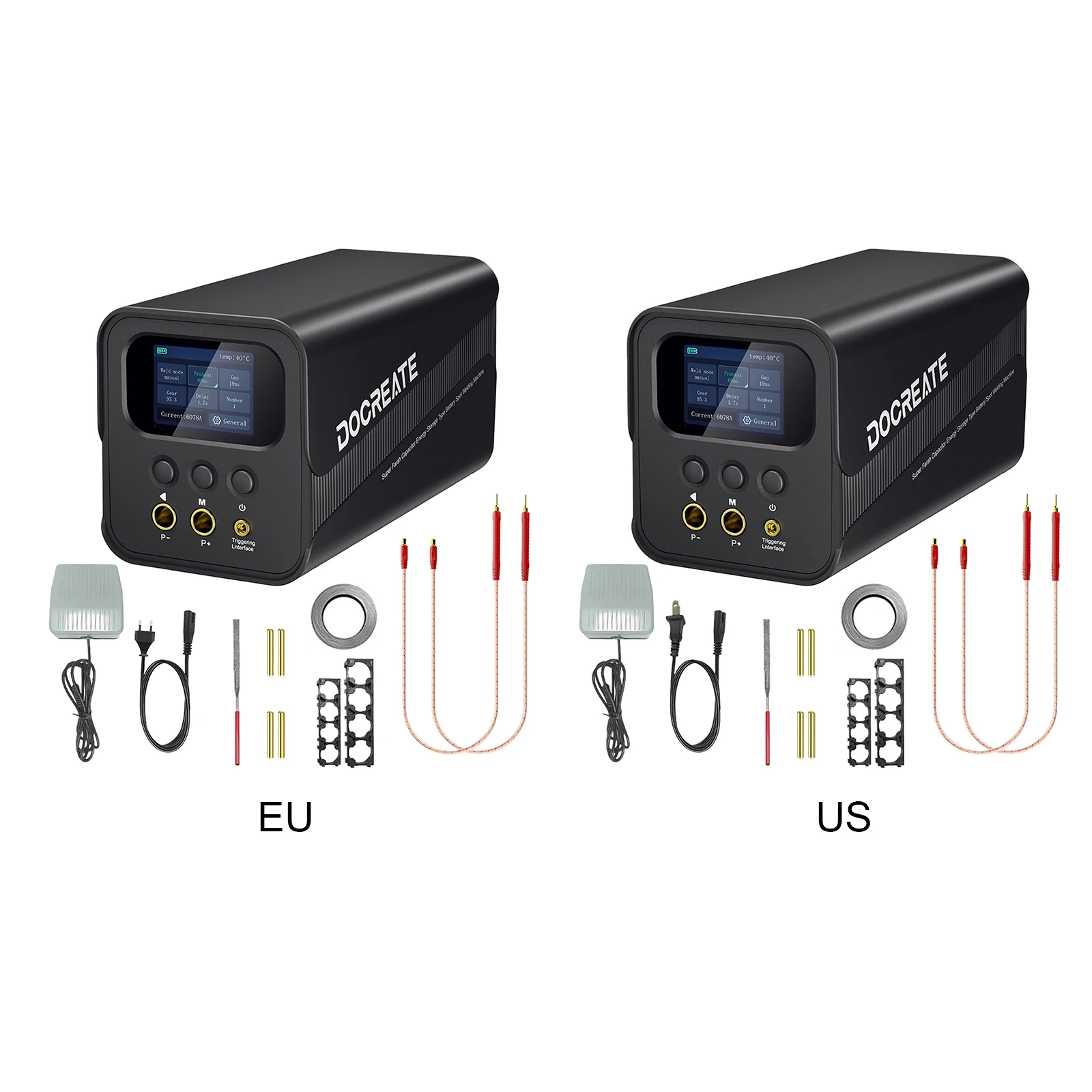 

Аппарат точечной сварки с 99 регулируемыми настройками, портативный, с 2-дюймовым ЖК-экраном для сборки и ремонта аккумуляторных блоков