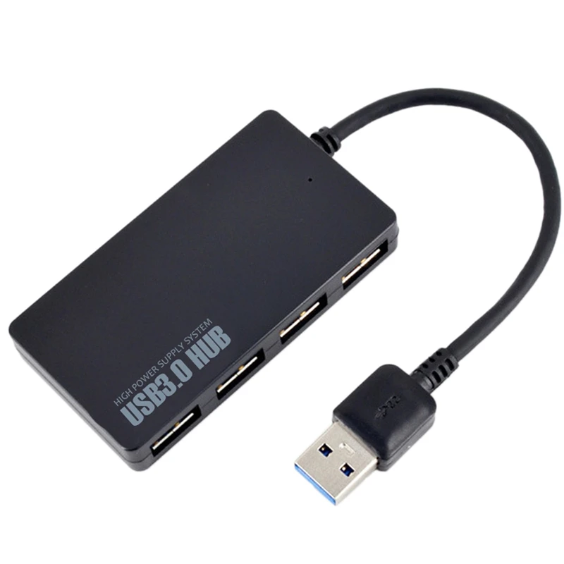 USB 3.0 Hub High Speed USB3.0+USB2.0 Hub External 4-Port Adapter Splitter For Laptop Support Windows 10/8/7/Vista/XP