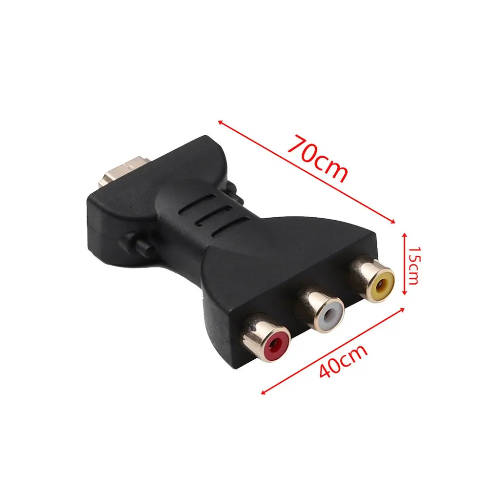 AV Digital Signal HDMI-compatible To 3 RCA Audio Ad Ter Component Converter Video For PC Projector Tablet Computers