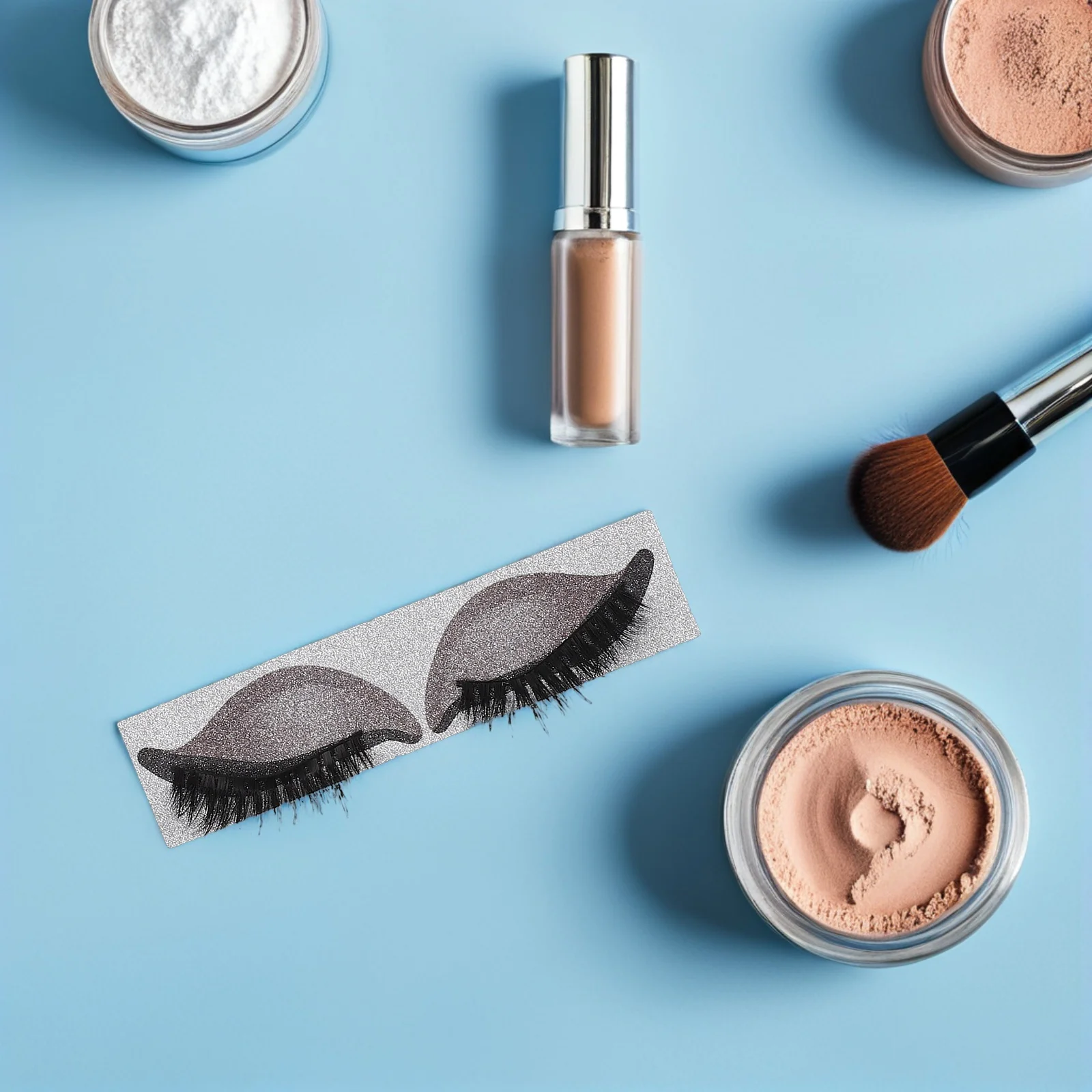 

5Pairs Lazy Eyeshadow Eyelash Patch Kit Temporary Tattoo Makeup Stickers Halloween Eye Makeup Quick Easy False Eyelash Stickers