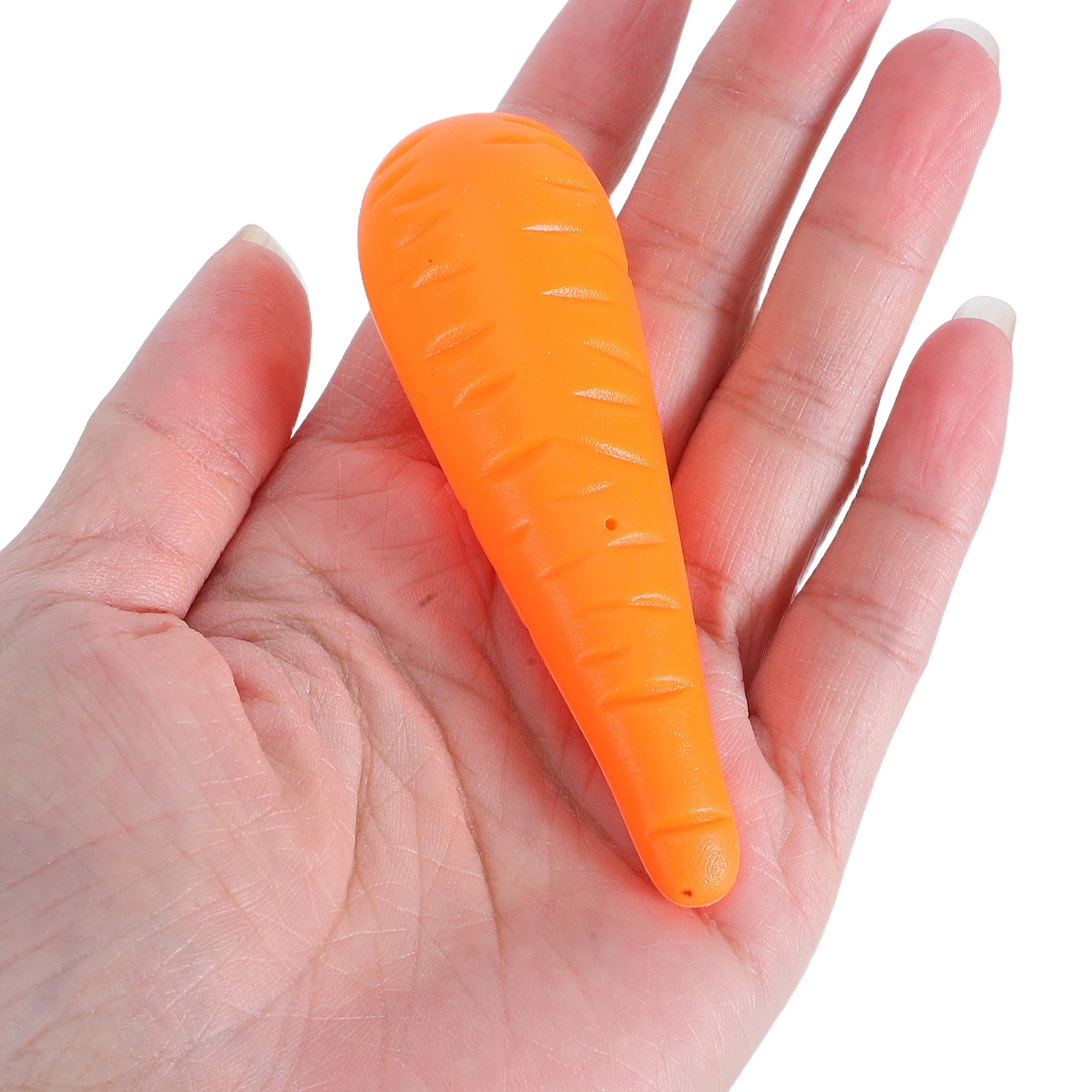 

50 Pcs Snowman Carrot Nose Christmas Accessories Carnival Accessory Orange Plastic Costume