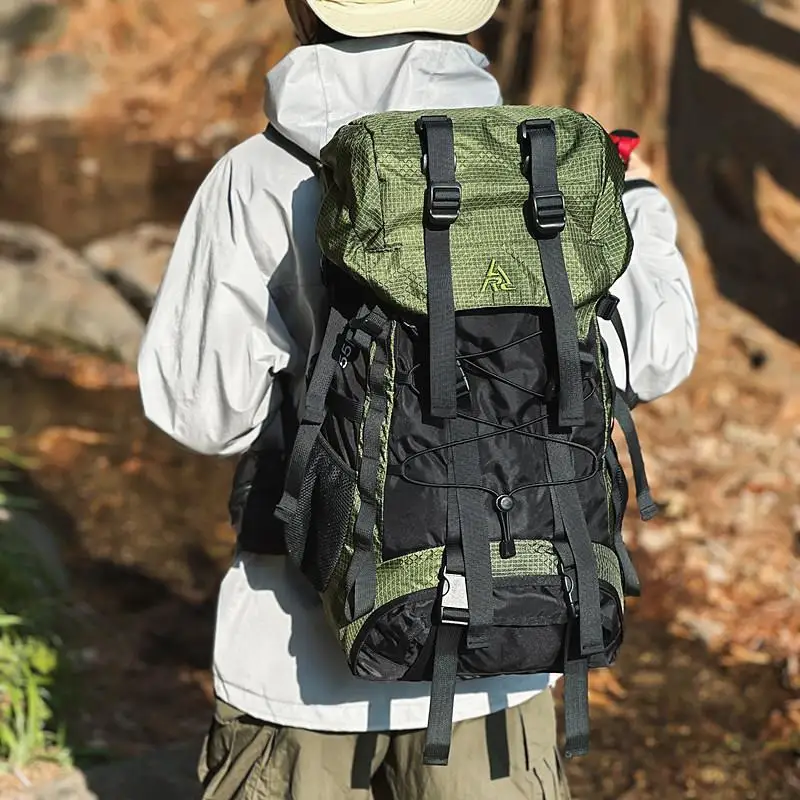 

Ultra-Light Large Capaci Outdoor Sports Hiking Bapa Men's 50L Lightweight Cam Bapa Women's Waterproof Double ...