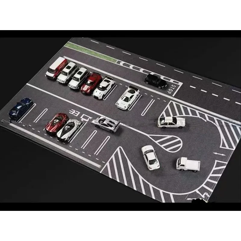 1:64 Scale Scene Mat World City Road Scene Accessory Parking Lot Mat For Diecast Car Model Toy Display Mouse Pad Show Fans