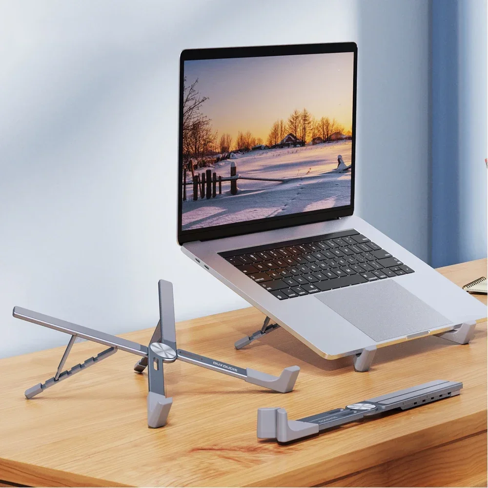 Portable Laptop Stand Aluminum Notebook Support Computer Bracket For Macbook Air Pro Holder Accessories Foldable Lap Top Base